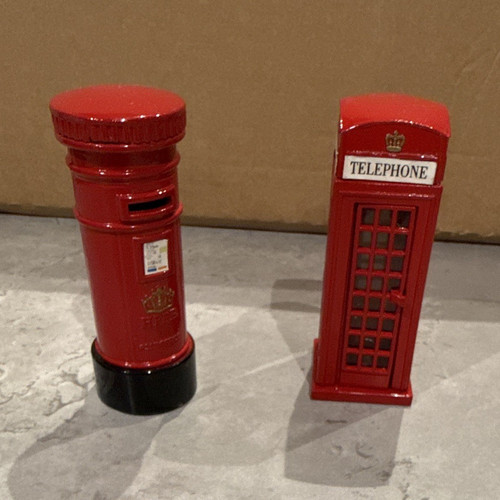 Red british telephone - telephone, &