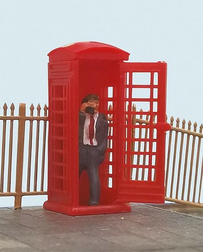Telephone box caller model - telephone, &