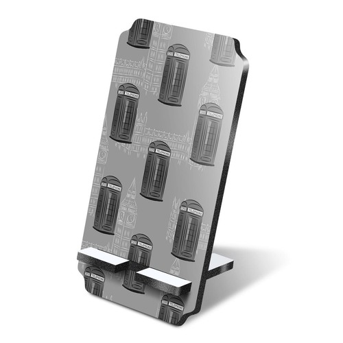5mm mdf phone stand - stand, bw