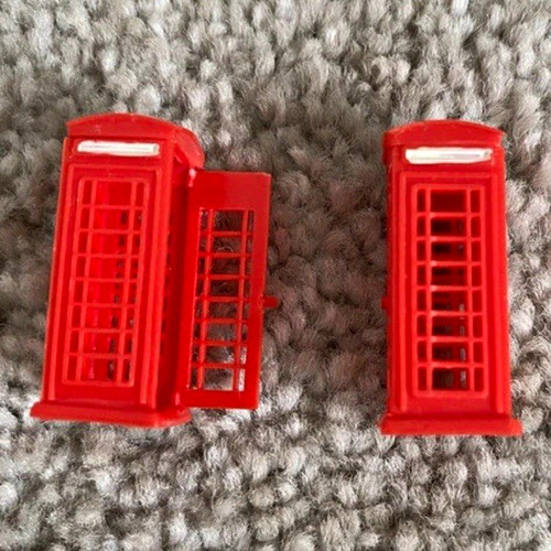 Model railway telephone box - model,