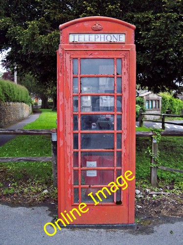 Photo 12x8 red phone - red, box